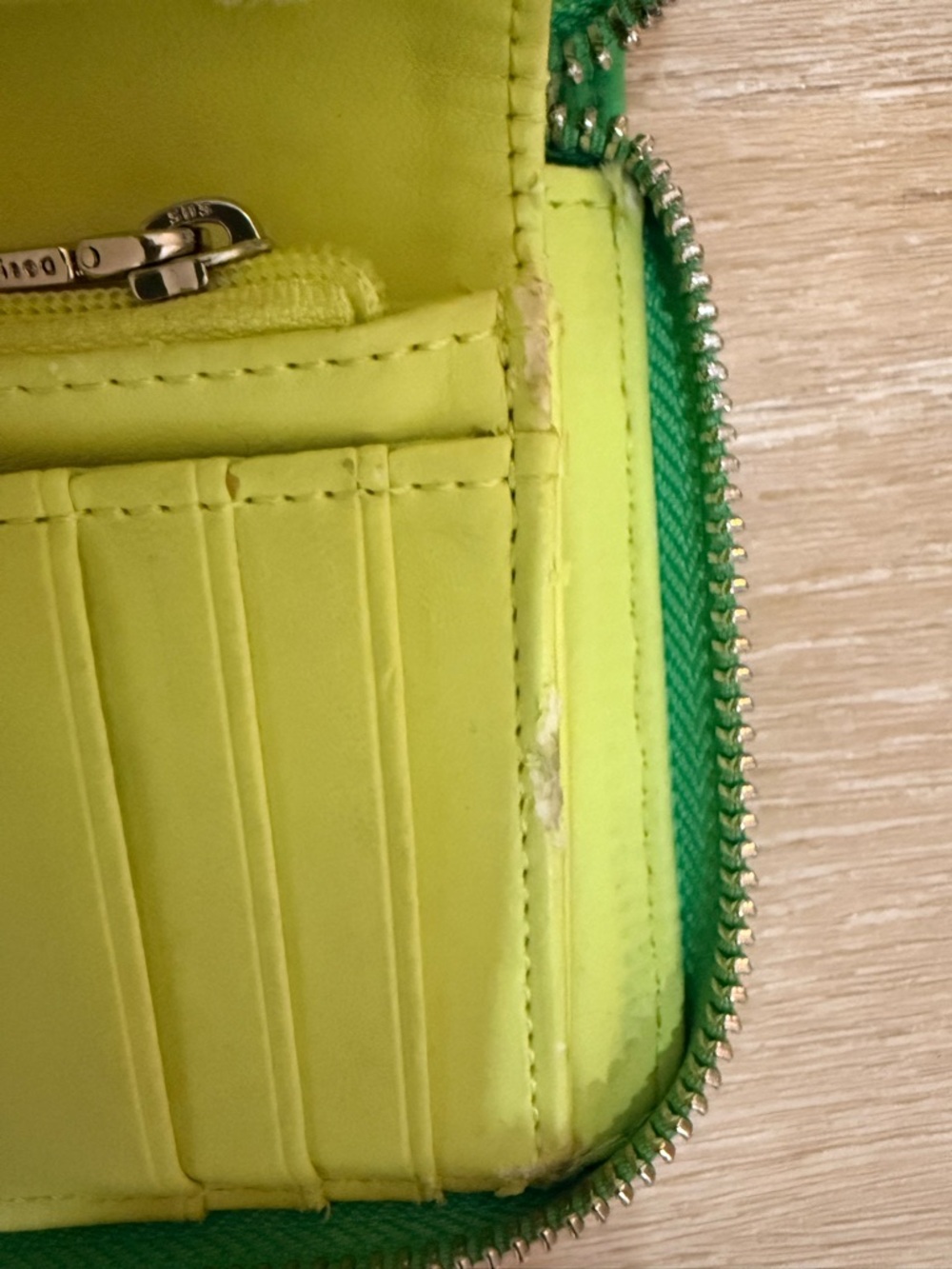 Desigual Green Zip Wallet - Picture 5 of 7